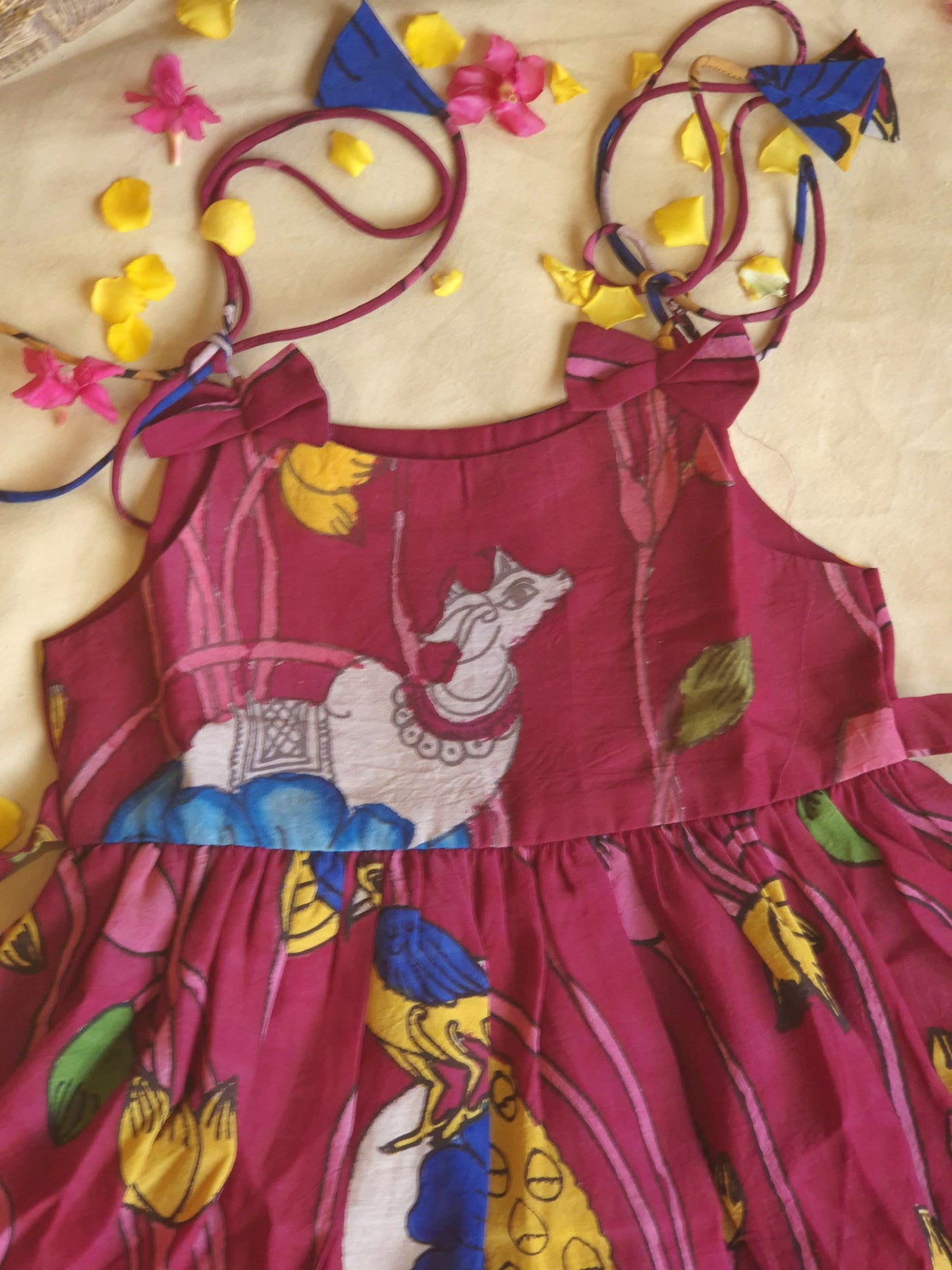 KEMPU - Hand-painted Kalamkari Dress