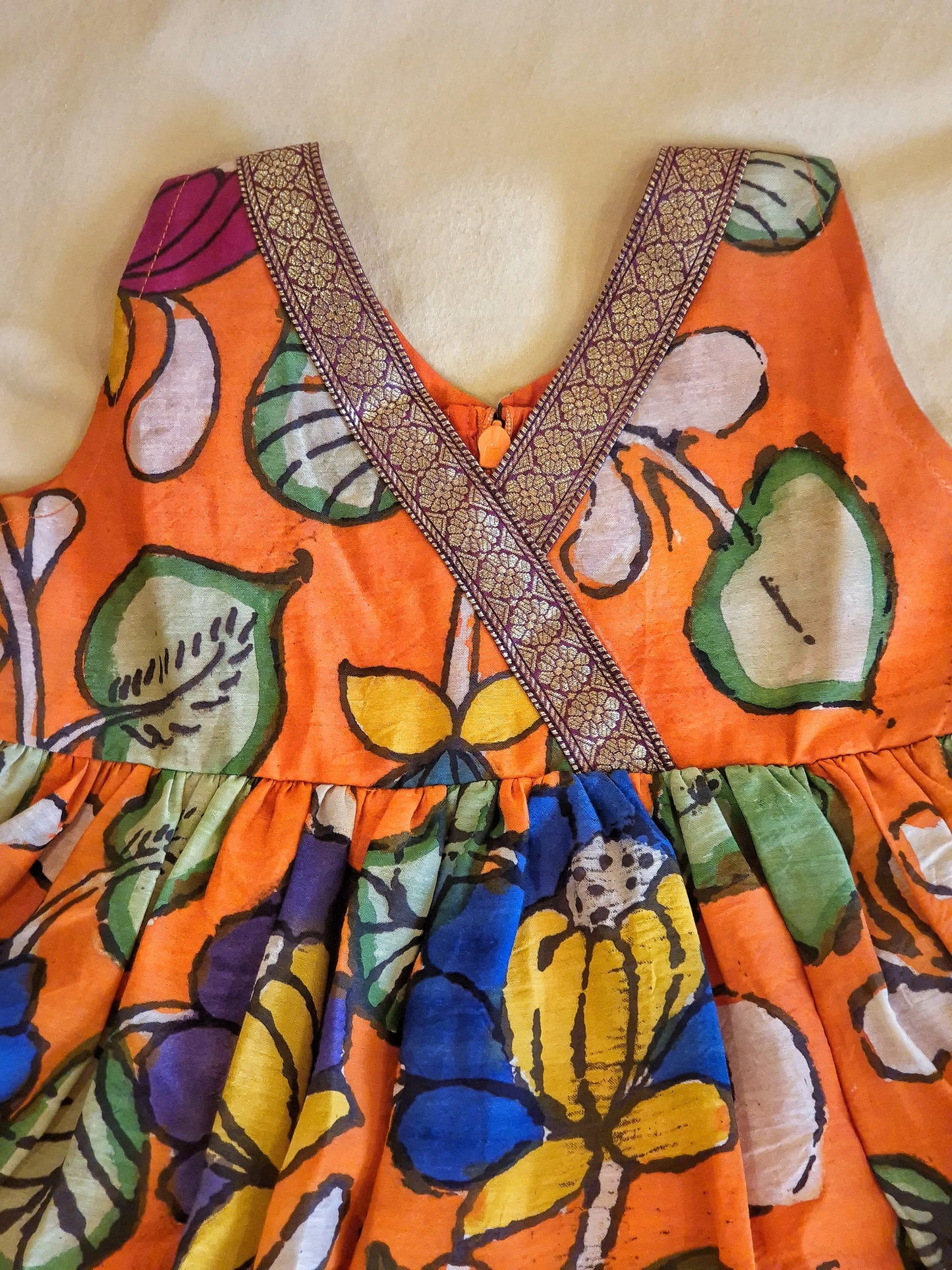 PAGADAM - Hand-Painted Kalamkari Dress