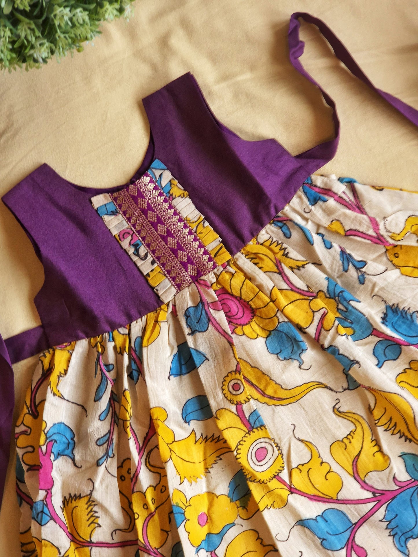 KURUVINTHA - Hand-painted Kalamkari Dress