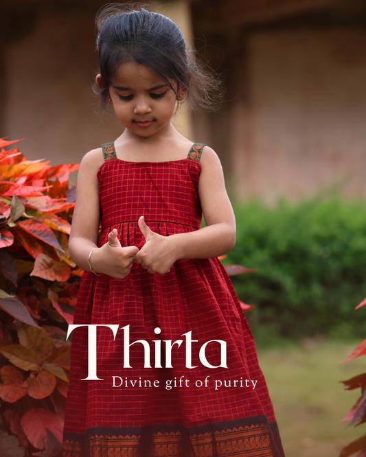 Thirta - Luxury Gadwal Dress for Girls
