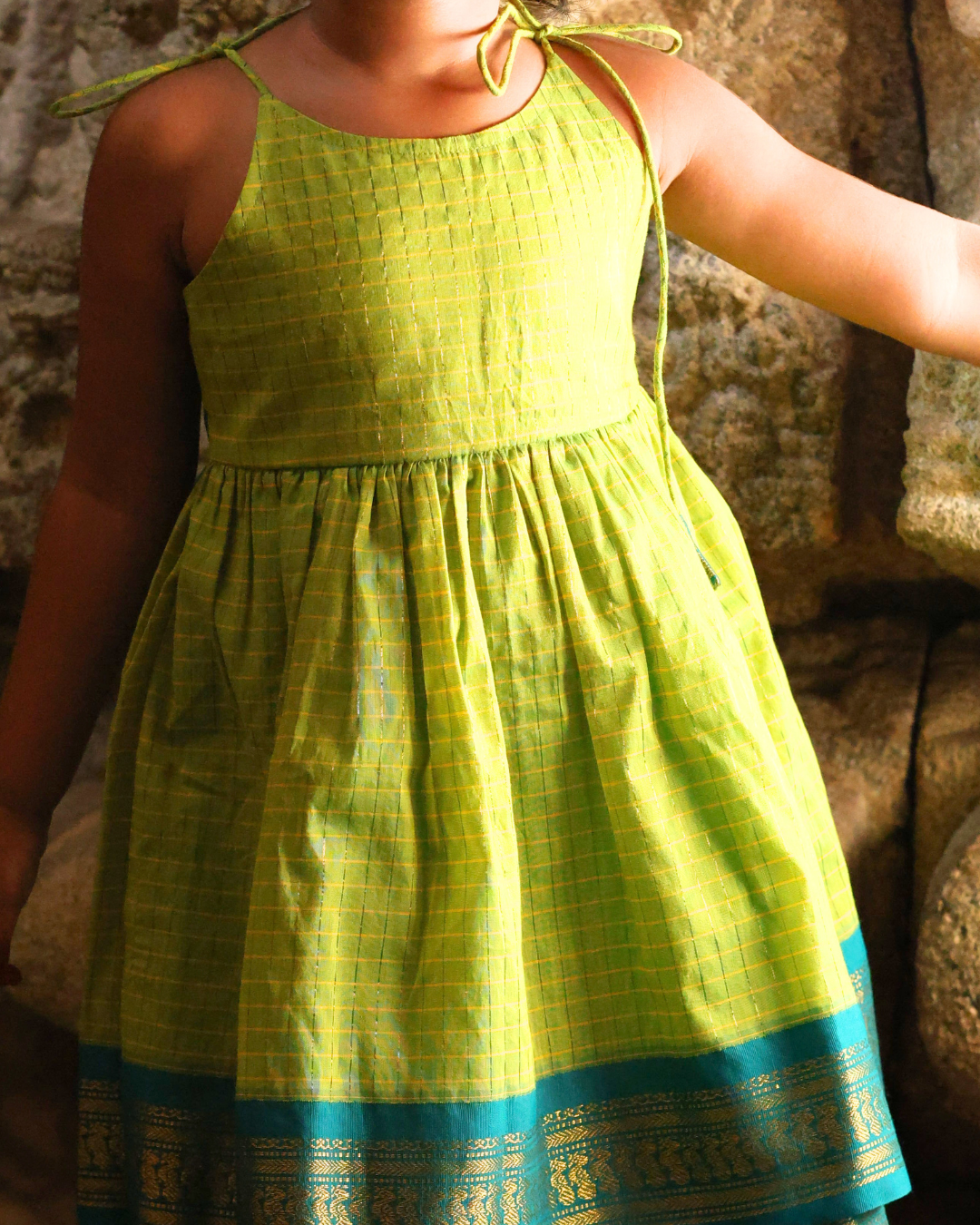 Shikhara - Luxury Gadwal Dress for Girls