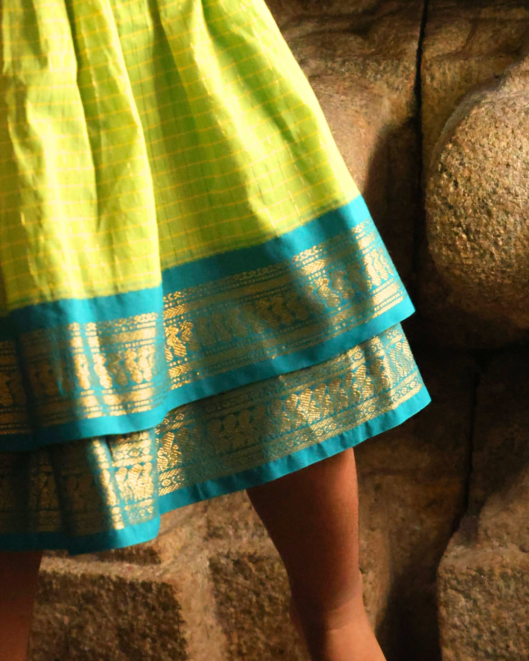 Shikhara - Luxury Gadwal Dress for Girls