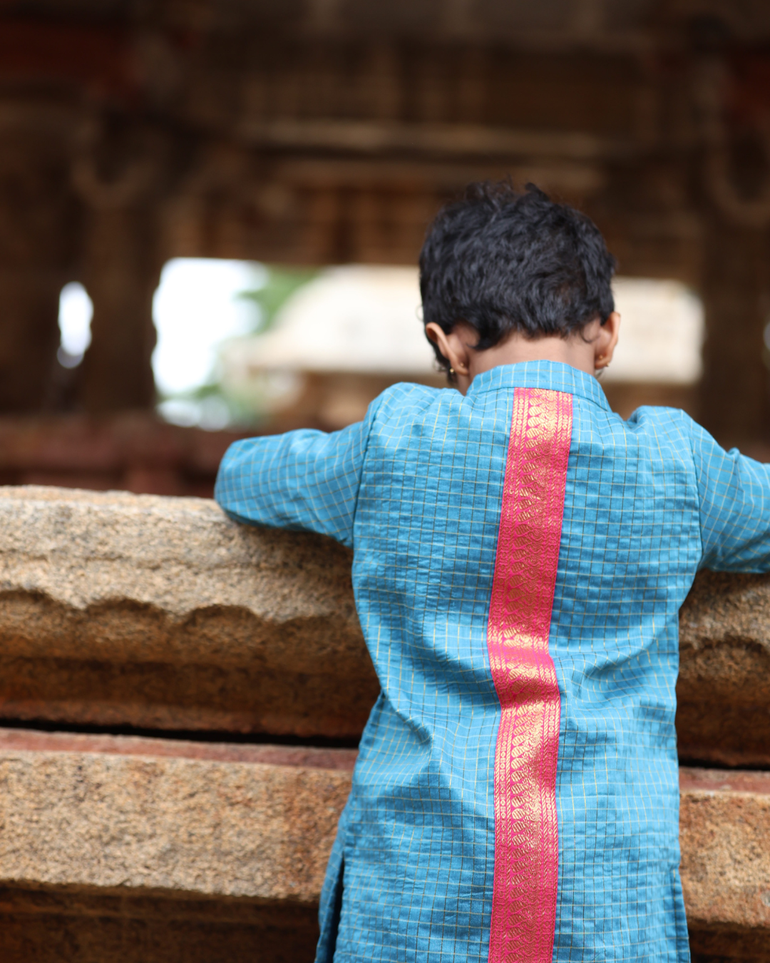 Antarala - Luxury Gadwal Kurta for Boys