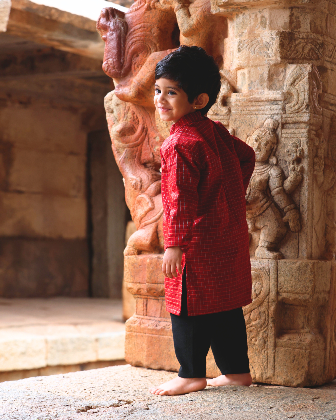Mithuna - Luxury Gadwal Kurta for Boys