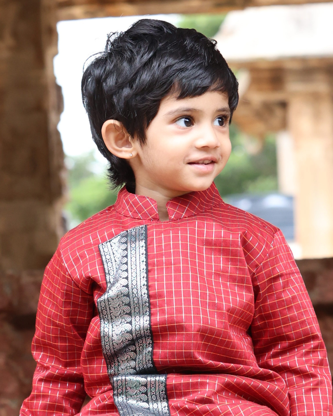 Mithuna - Luxury Gadwal Kurta for Boys