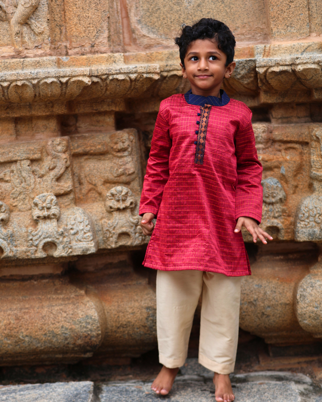 Vesara - Luxury Gadwal Kurta for Boys