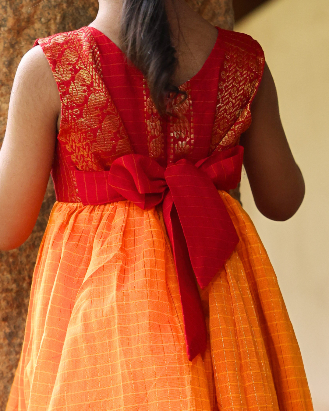 Kumudha - Luxury Gadwal Dress for Girls