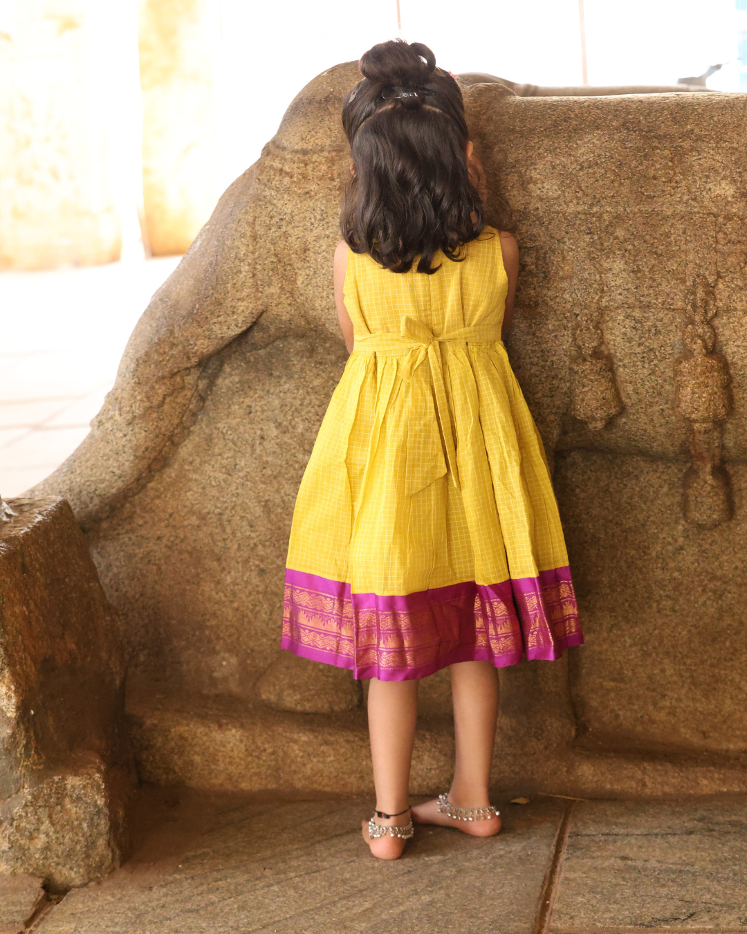 Jagathi- Luxury Gadwal Dress for Girls