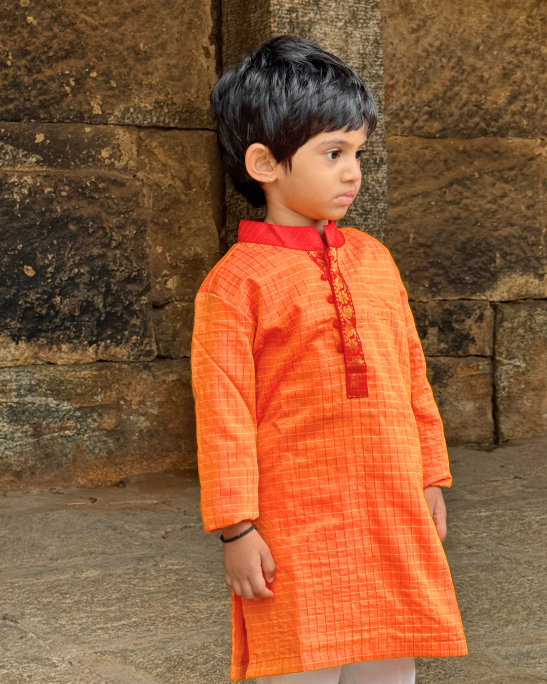 Kumudha- Luxury Gadwal Kurta for Boys