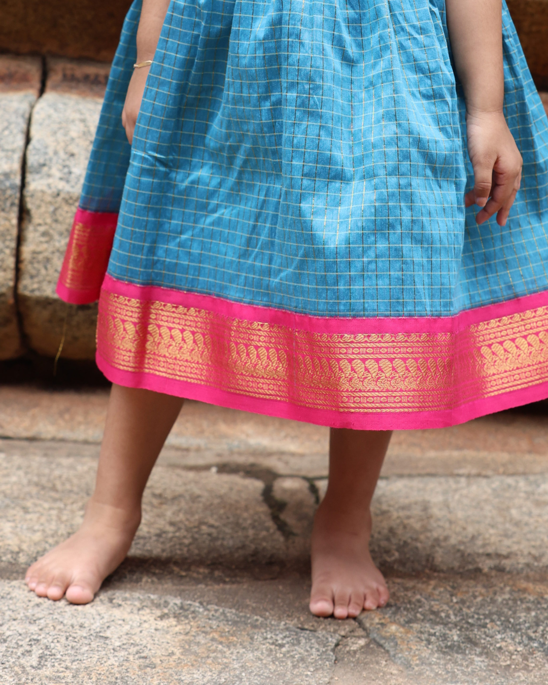 Antarala - Luxury Gadwal Dress for Girls