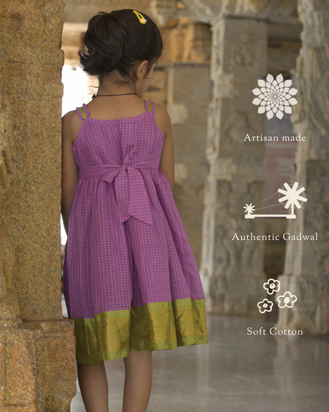 Chandrika- Luxury Gadwal Dress for Girls