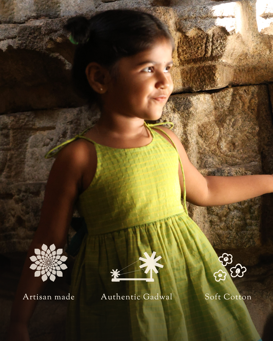 Shikhara - Luxury Gadwal Dress for Girls