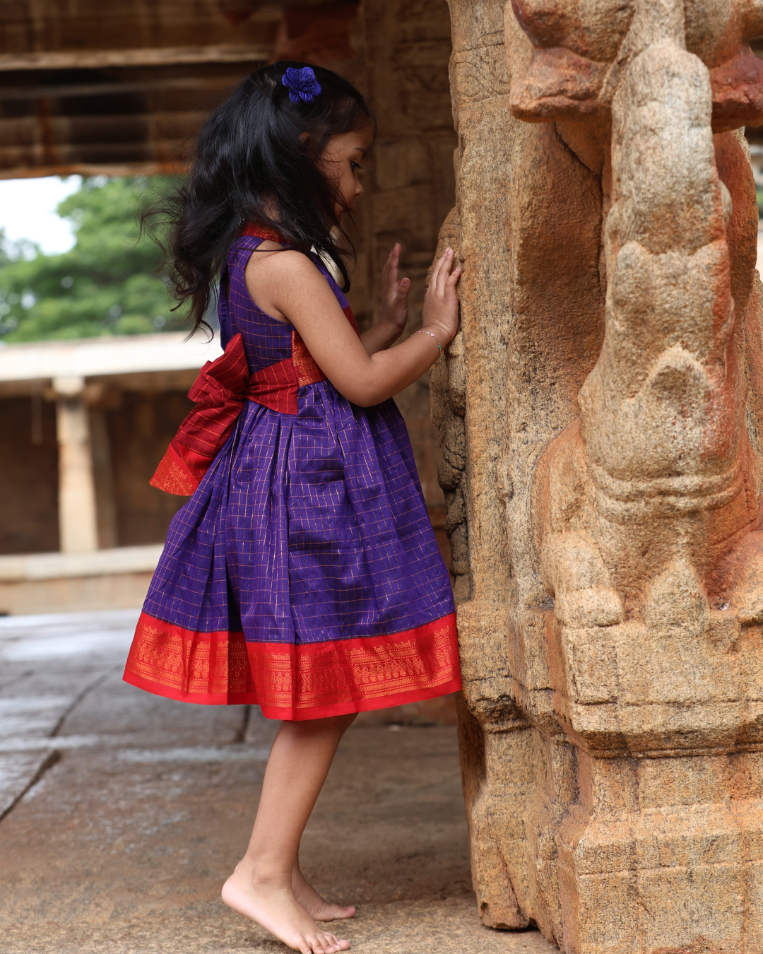 Kalasha - Luxury Gadwal Dress for Girls