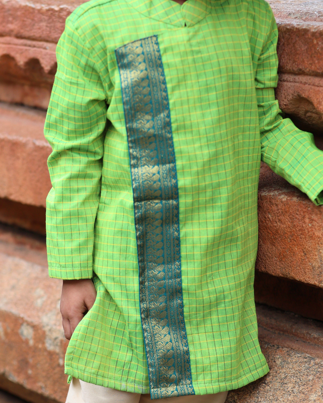 Shikhara- Luxury Gadwal Kurta for Boys