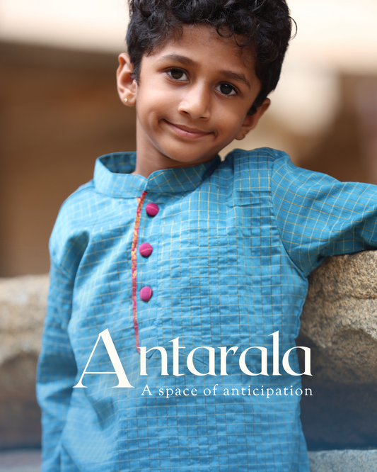 Antarala - Luxury Gadwal Kurta for Boys