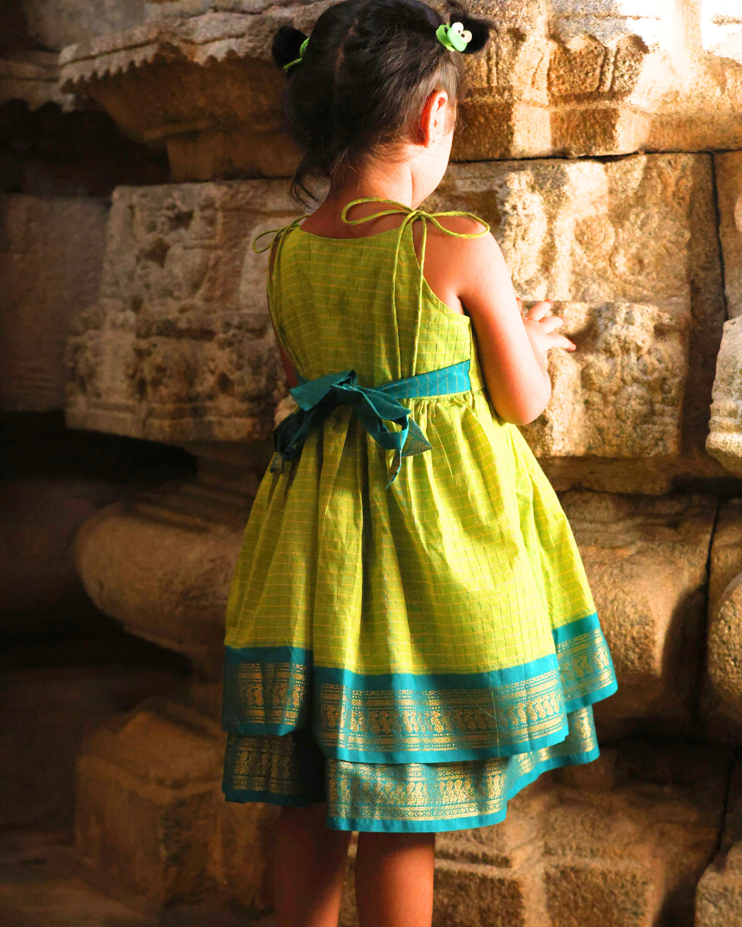 Shikhara - Luxury Gadwal Dress for Girls