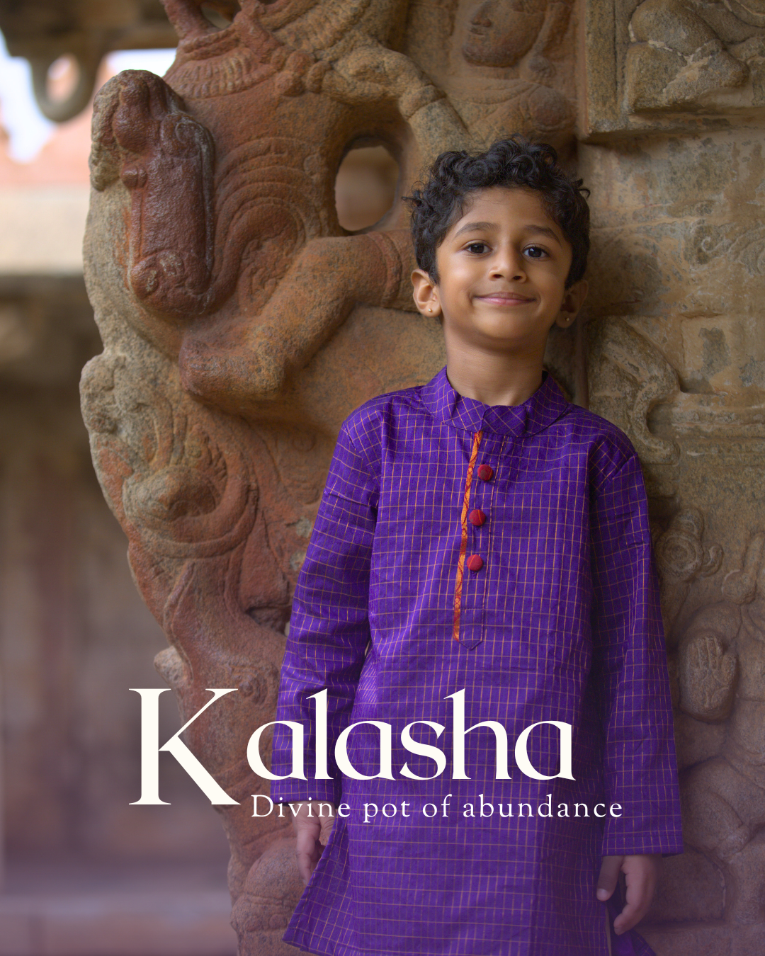 Kalasha - Luxury Gadwal Kurta for Boys