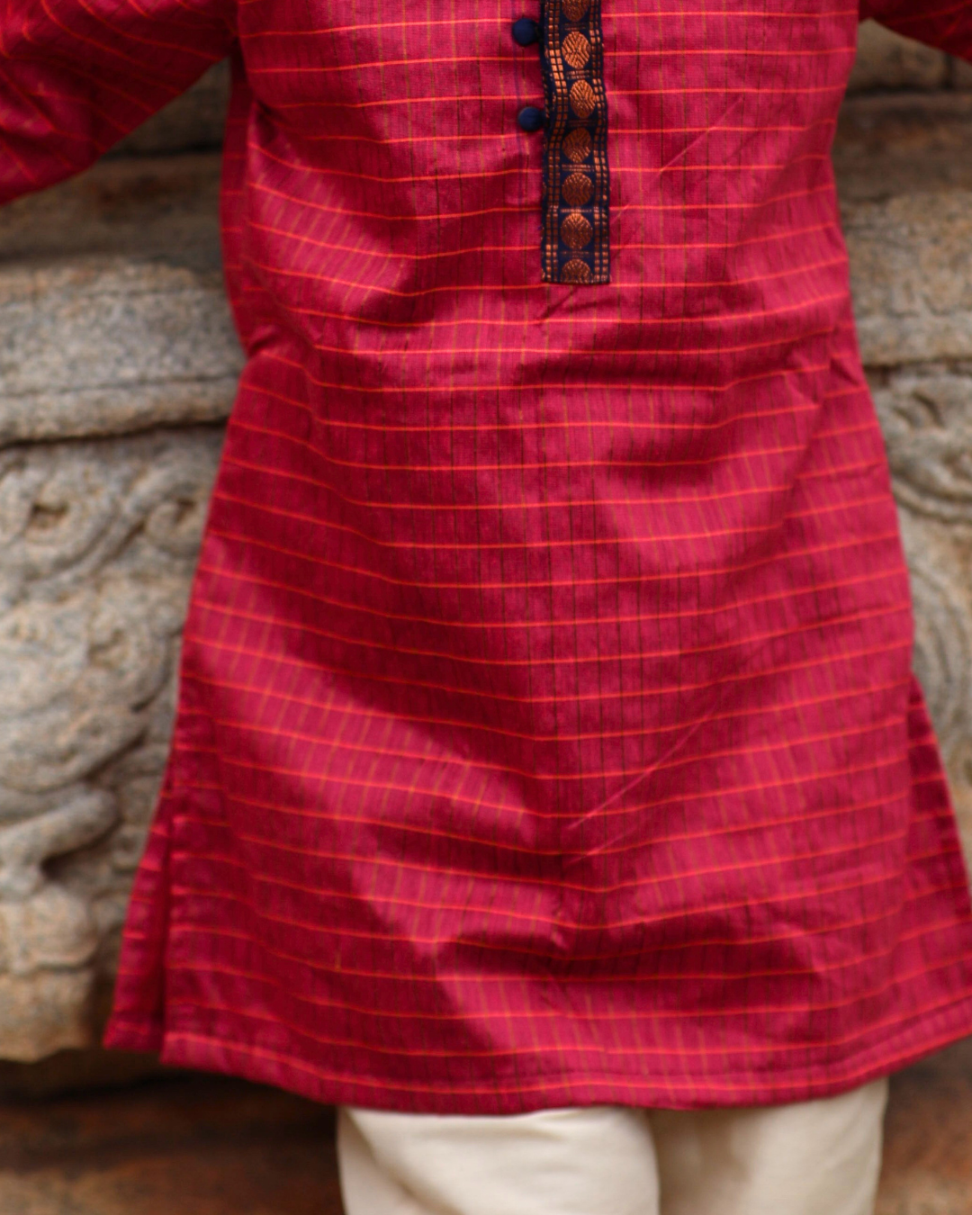 Vesara - Luxury Gadwal Kurta for Boys