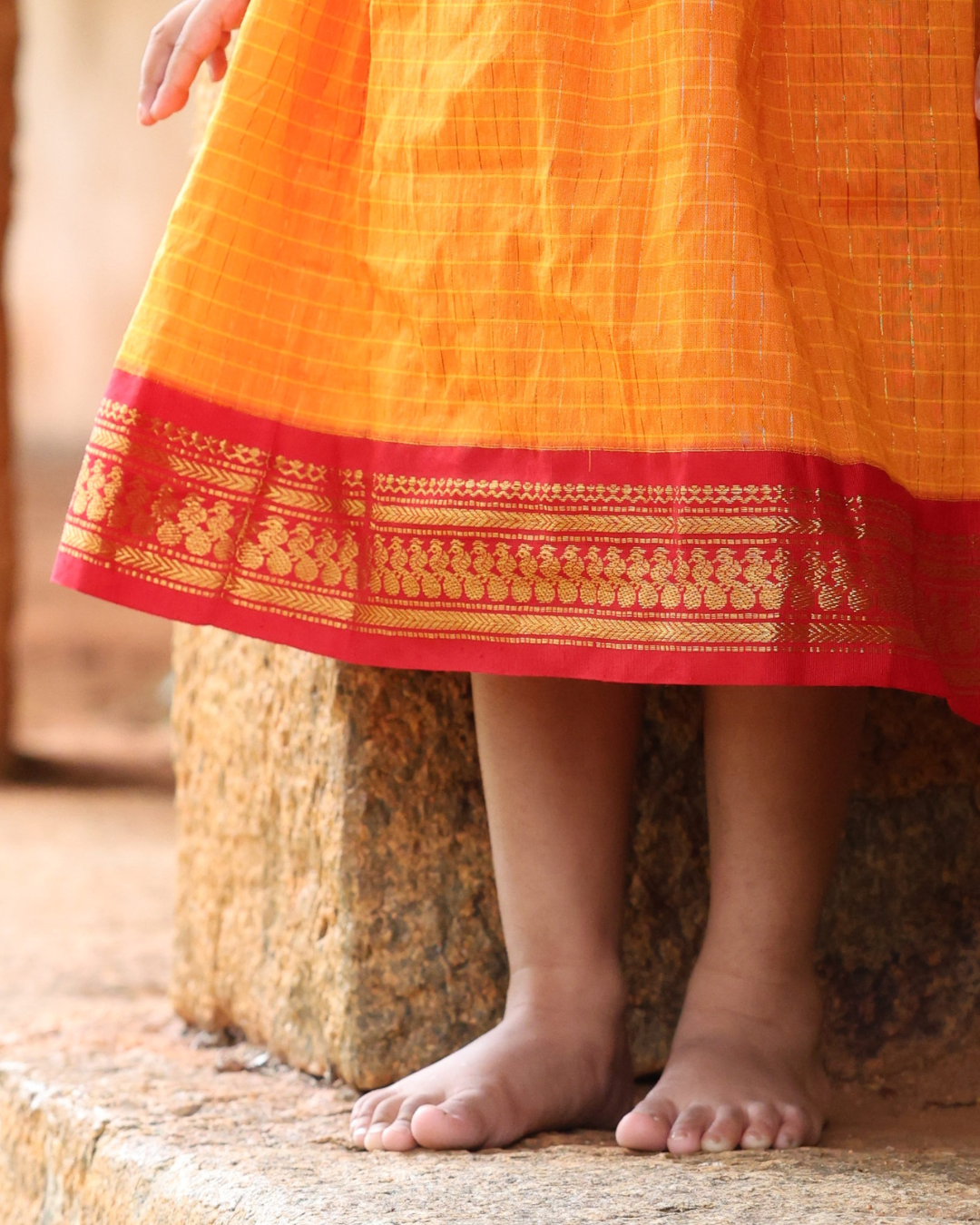 Kumudha - Luxury Gadwal Dress for Girls