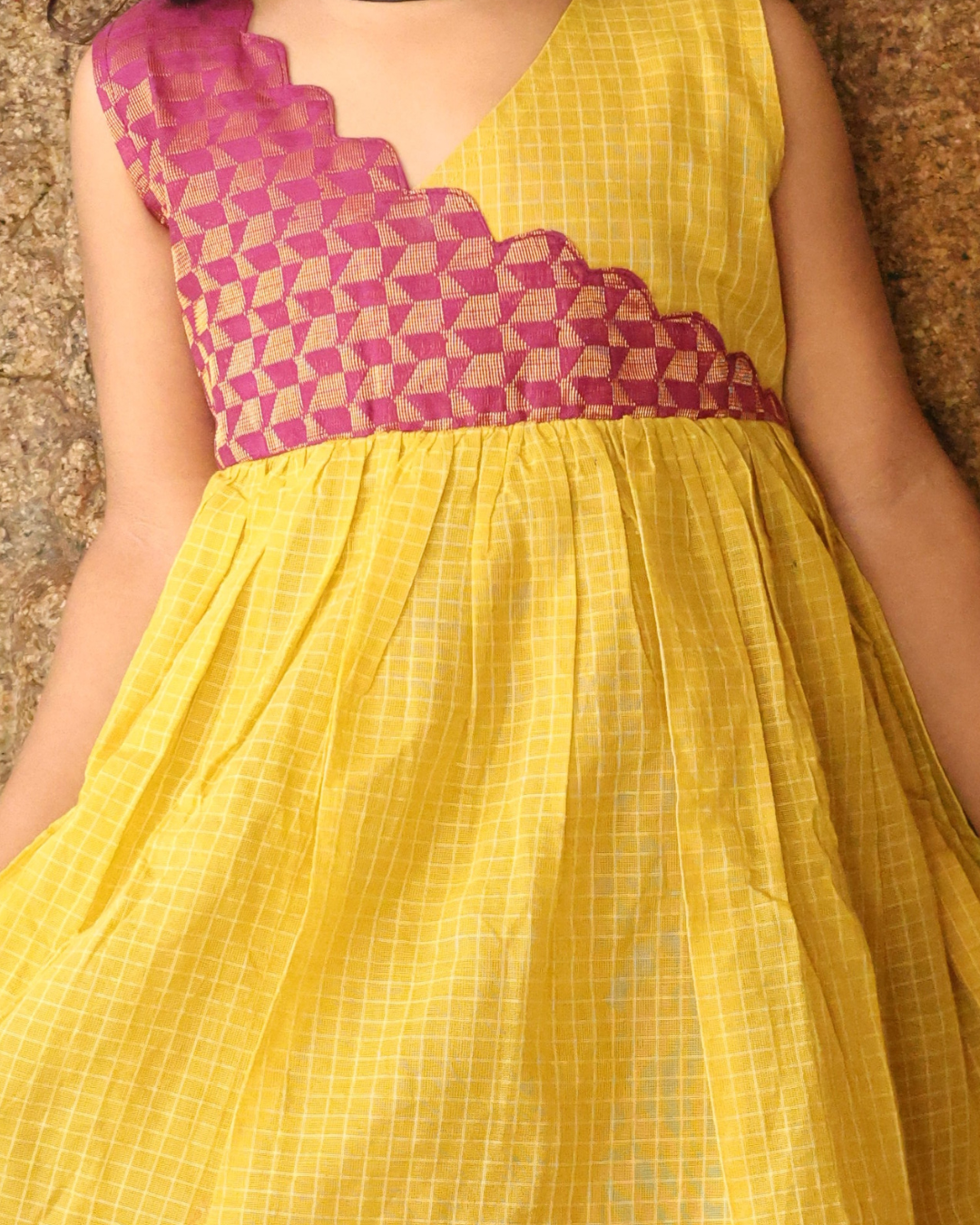 Jagathi- Luxury Gadwal Dress for Girls