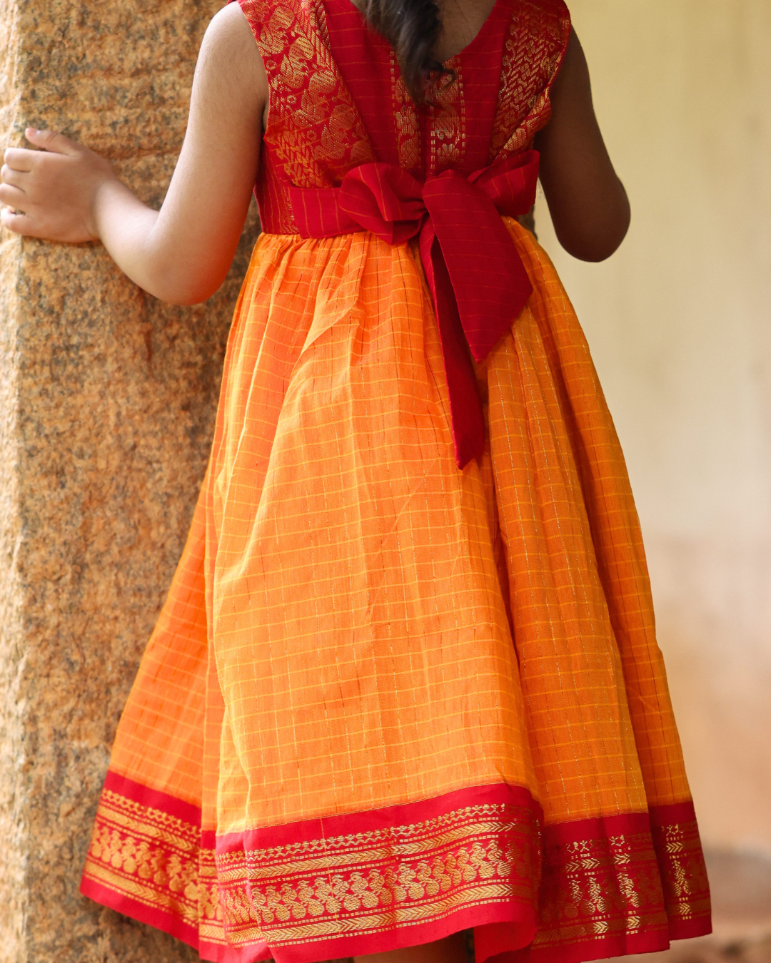 Kumudha - Luxury Gadwal Dress for Girls
