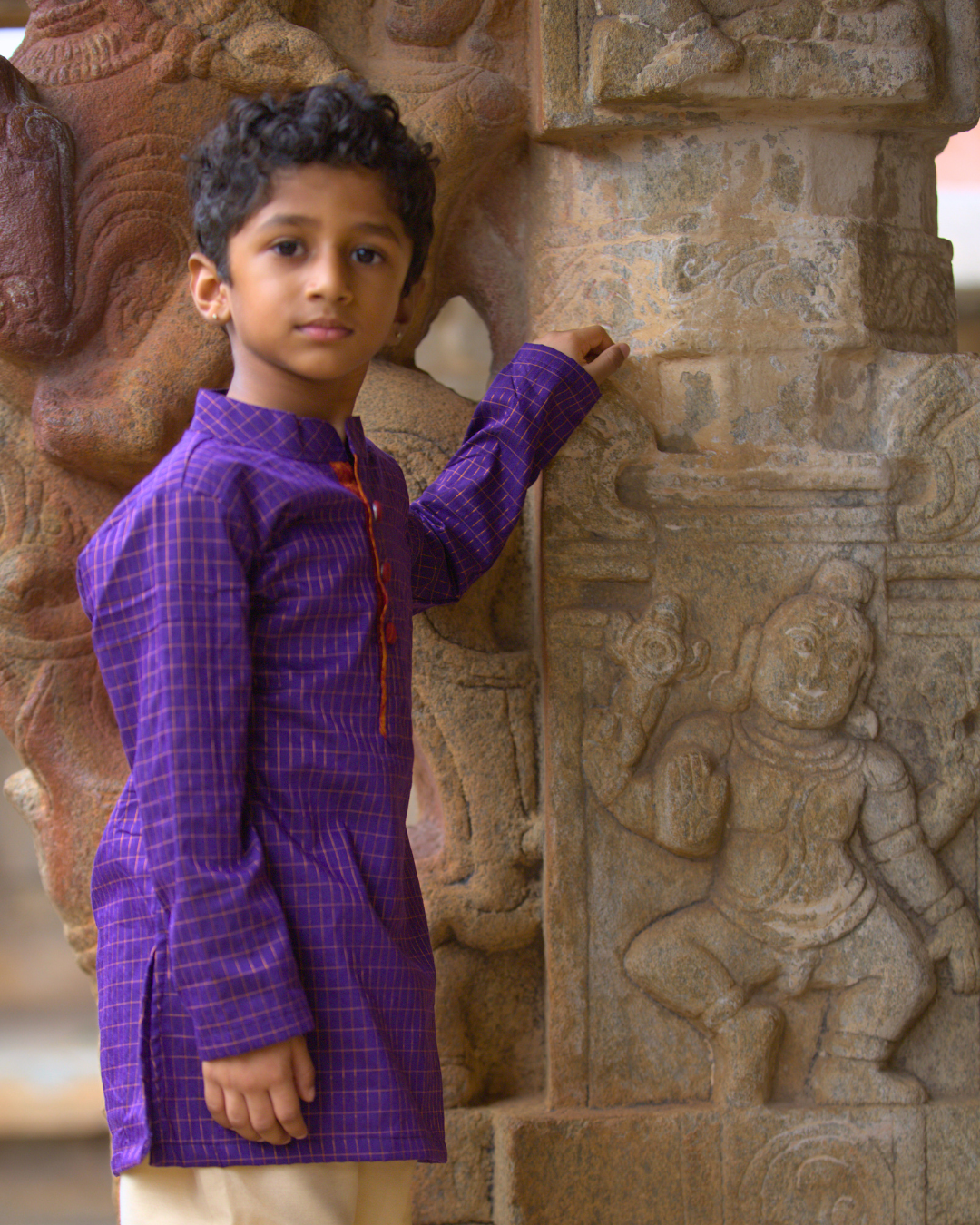 Kalasha - Luxury Gadwal Kurta for Boys