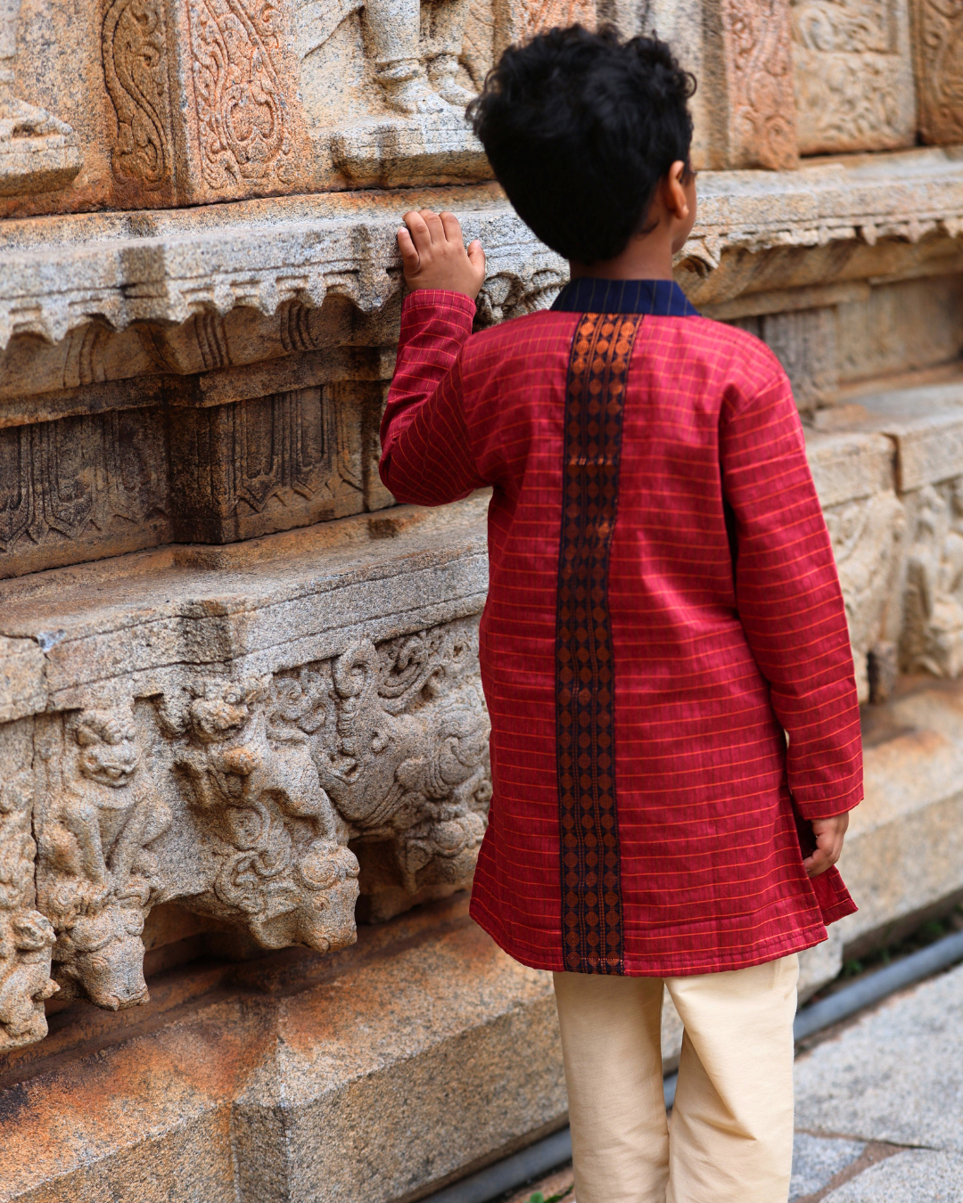 Vesara - Luxury Gadwal Kurta for Boys