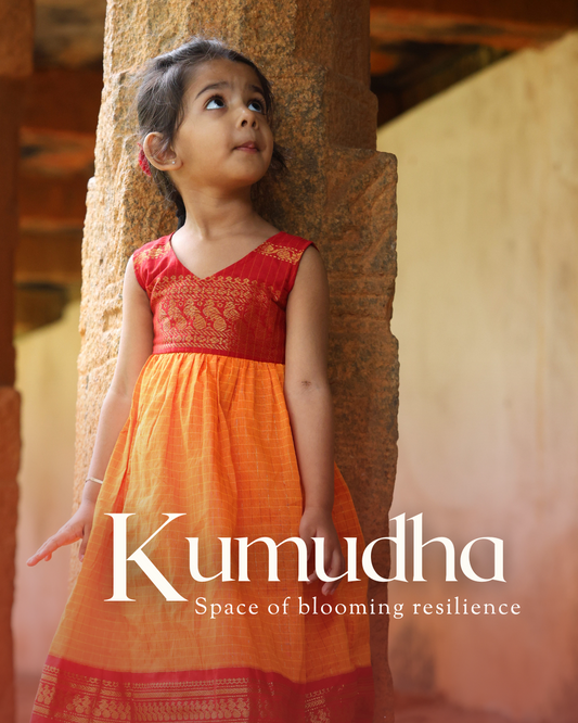 Kumudha - Luxury Gadwal Dress for Girls