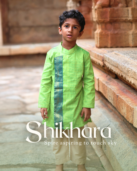 Shikhara- Luxury Gadwal Kurta for Boys
